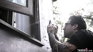 Filthy neighbor blackmails hot teen buy having sexual intercourse