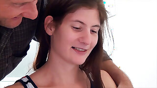 Skinny teen fucked overwrought will not hear of tutor